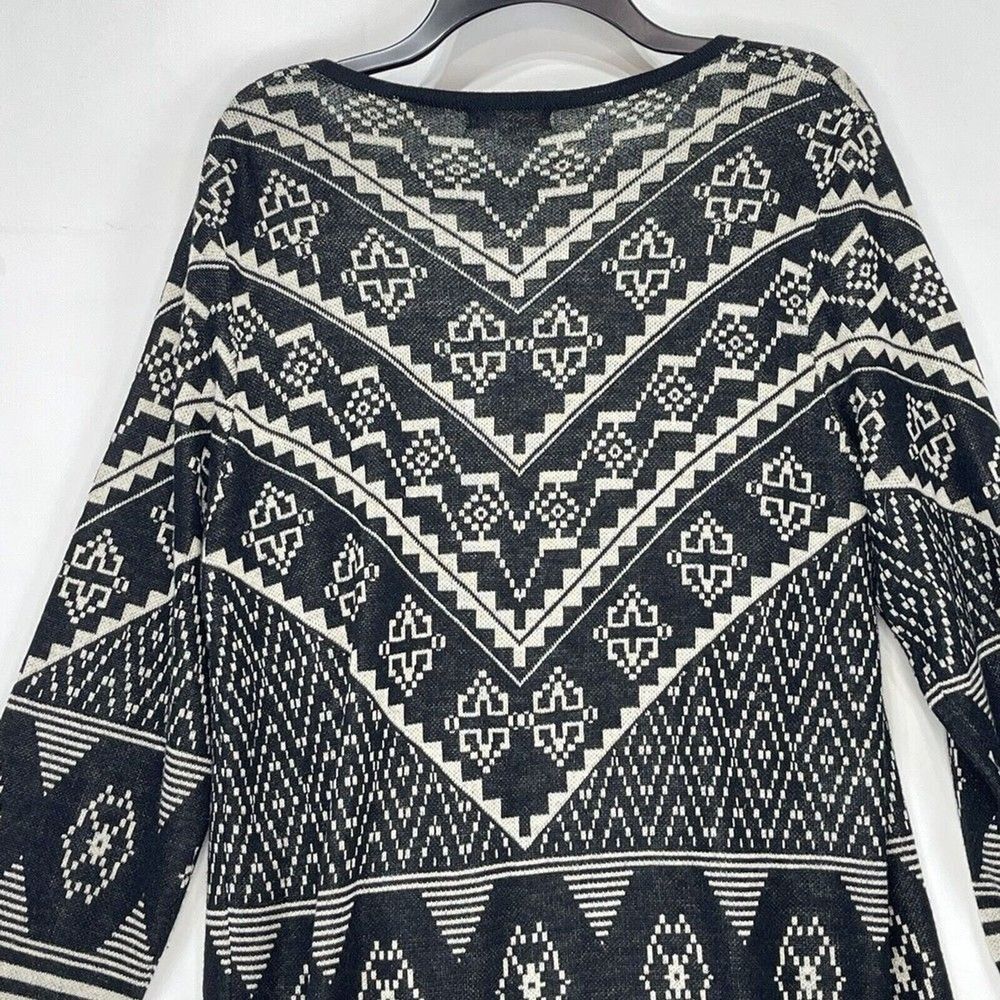 Aztec Cardigan Sweater Womens Medium 64 Sixty Five Draped - Picture 4 of 16